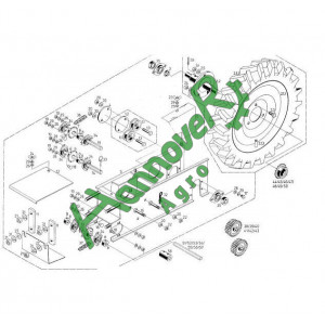 Позиція 45 Колесо зубчасте Z = 20 AC834942 АС834942, Kverneland , Квернеланд